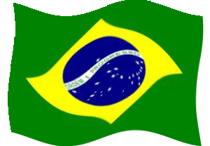 Bandeira do Brasil ondas